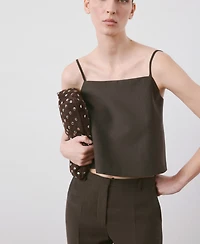 Mango Women's Lyocell Suit Vest