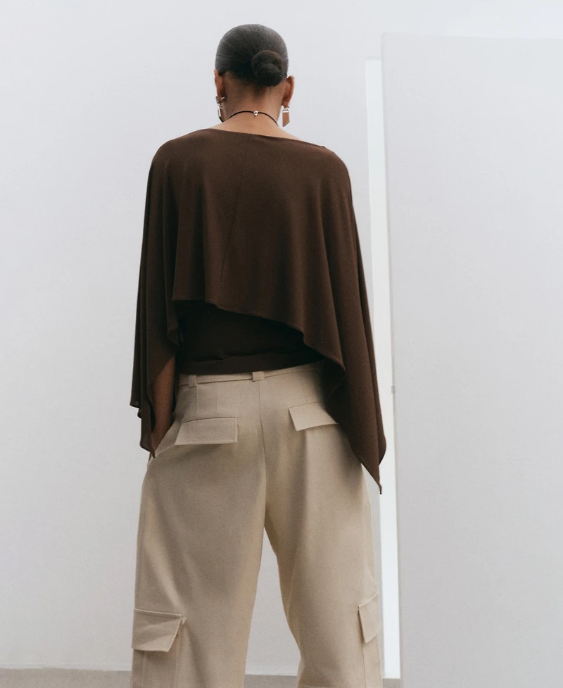 Mango Women's Three-Quarter-Sleeve Blouse