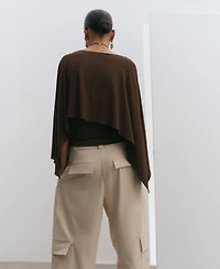 Mango Women's Three-Quarter-Sleeve Blouse