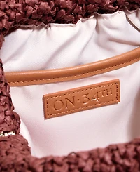 On 34th Crochet Raffia Shoulder Bag, Macy's Exclusive