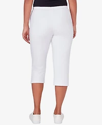 Ruby Rd. Petite Elastic-Waist French Terry Capri Pants