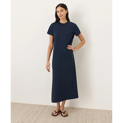 Pact Women's Organic Cotton Slub Easy Tee Maxi Dress