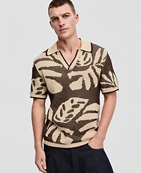 Mode of One Men's Relaxed-Fit Tropical Polo Shirt, Macy's Exclusive
