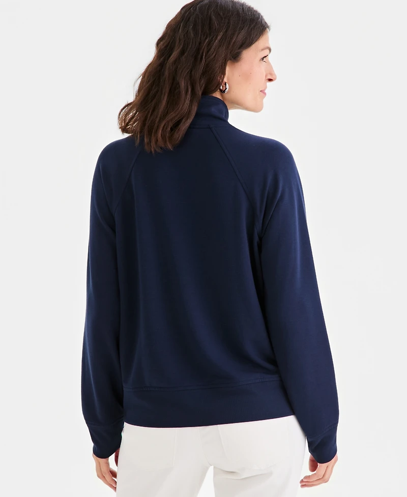 Style & Co Women's Luxsoft French Terry Half-Zip Sweatshirt, Macy's Exclusive