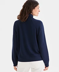 Style & Co Women's Luxsoft French Terry Half-Zip Sweatshirt, Macy's Exclusive