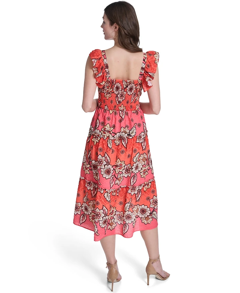 Vince Camuto Women's Square Neck Midi Dress