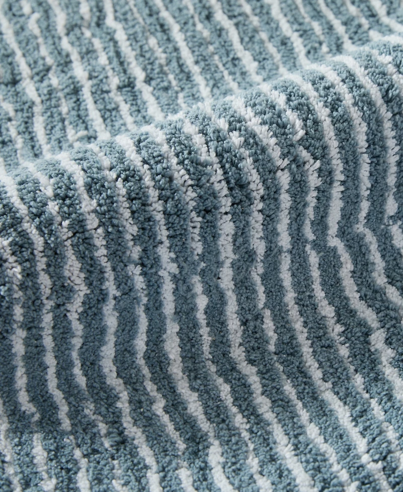 ienjoy Home Pinstripe Cotton Bath Mat, 34" x 21"