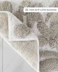 ienjoy Home Floral Cotton Bath Mat, 24" x 17"