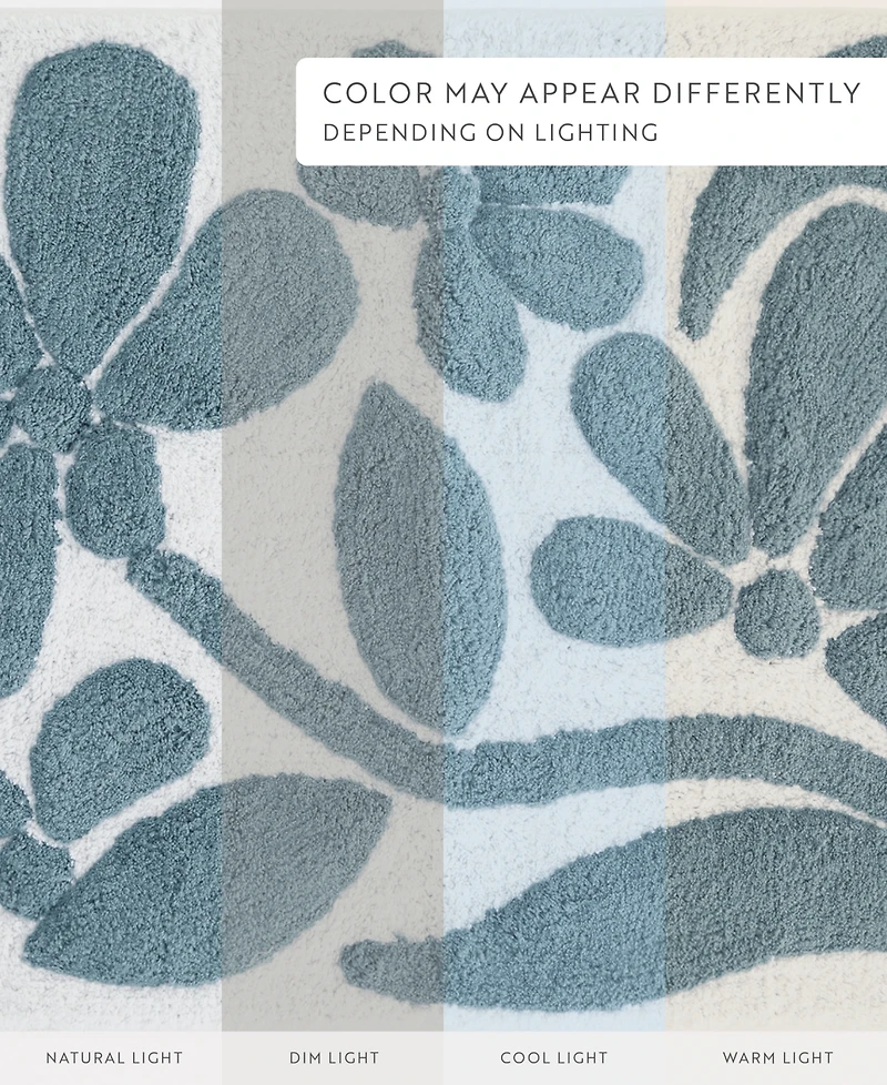 ienjoy Home Floral Cotton Bath Mat