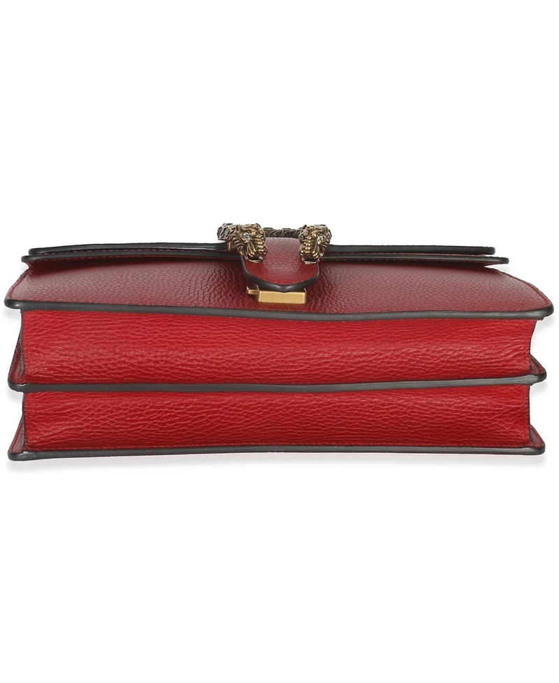 Pre-Owned Gucci Red Dollar Calfskin Small Dionysus Chain Bag