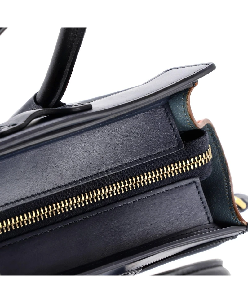 Pre-Owned Celine Nano Tricolor Luggage Bag Leather