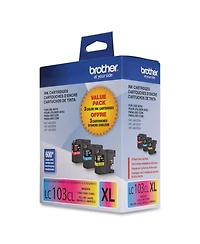 Brother Innobella Xl Series High Yield Ink Cartridge Pack, Includes Cyan, Magenta and Yellow Ink Cartridges