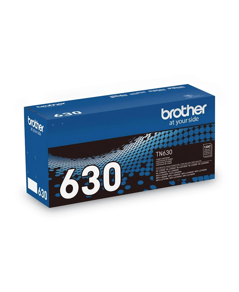 Brother TN630 Standard Yield Laser Toner Cartridge, 1200 Page Yield