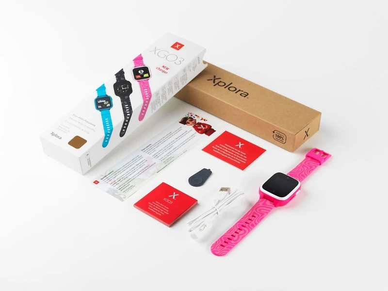 Xplora Kids' XGO3 Smart Watch, Calls, Messages, Sos, Gps Tracker, Camera, Step Counter, Sim Card
