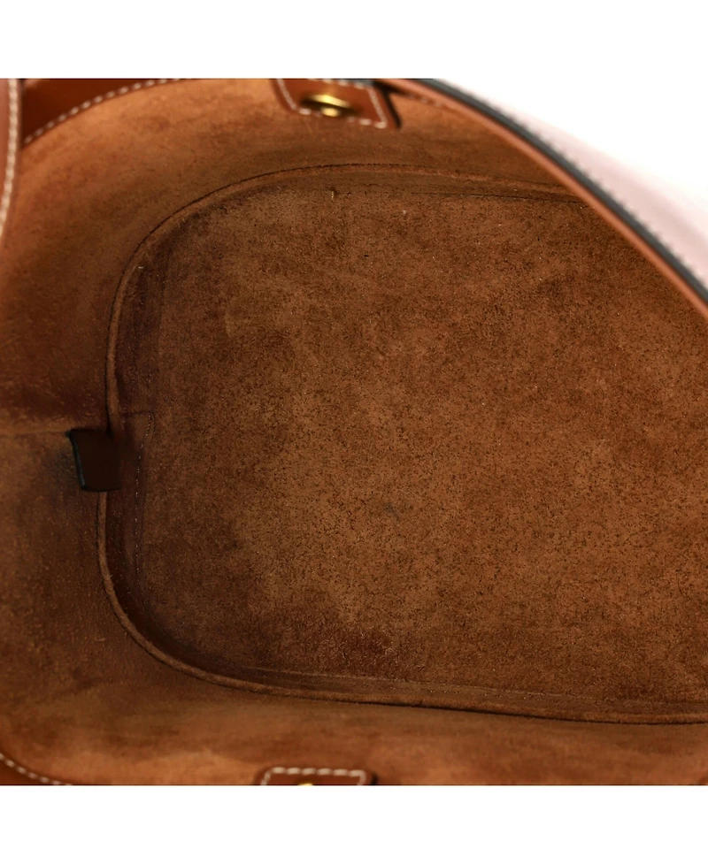 Pre-Owned Celine Small Cuir Triomphe Bucket Bag Leather