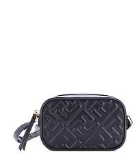 Pre-Owned Fendi Mini Camera Case Bag Zucca Embossed Leather