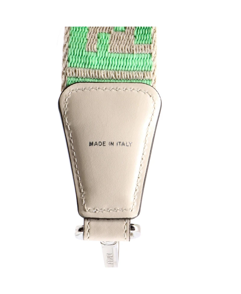 Pre-Owned Fendi Strap You Shoulder Strap Zucca Canvas with Leather