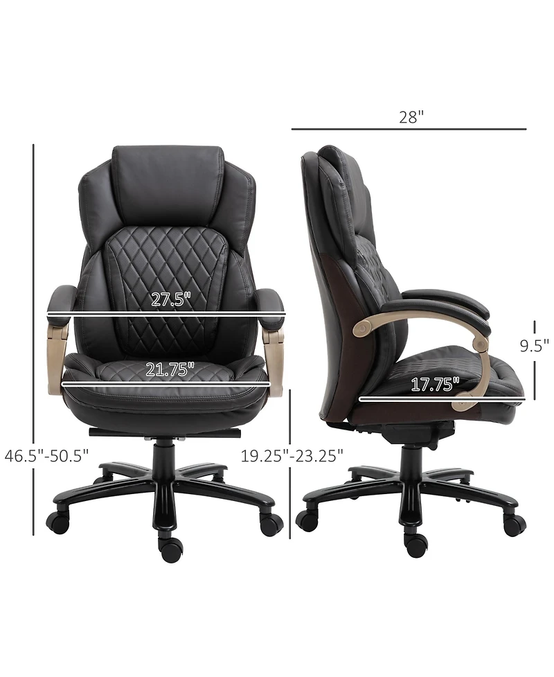 Boyel Living Big and Tall Executive Office Chair with Wide Seat and High Back