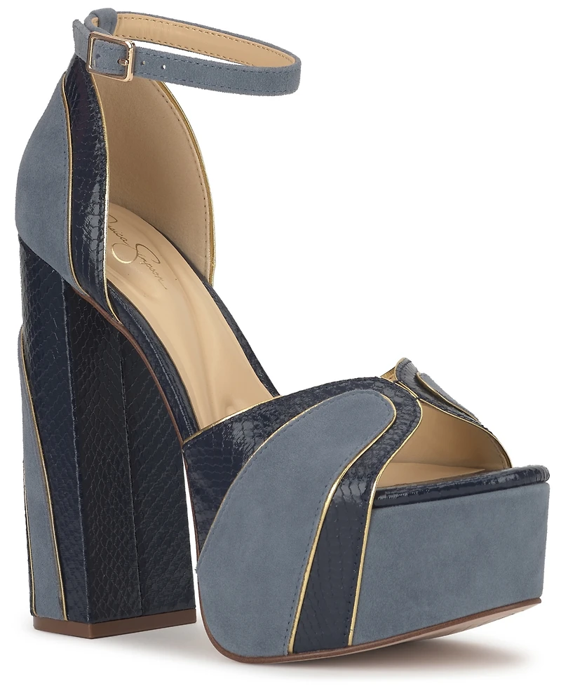 Jessica Simpson Women's Avele Platform Block Heel Dress Sandals