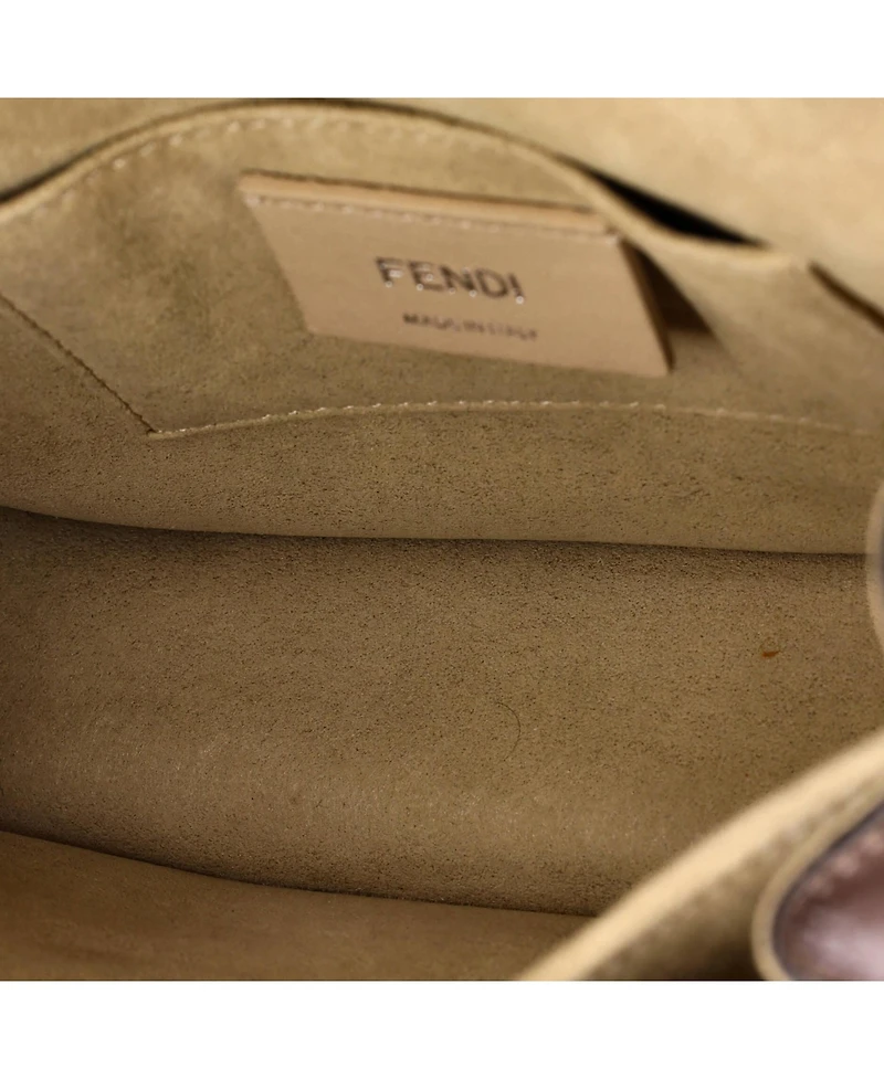 Pre-Owned Fendi Small Kan I Bag Pearl Embellished Leather