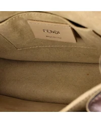 Pre-Owned Fendi Small Kan I Bag Pearl Embellished Leather