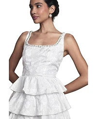 Coast Women's Ruffle Hem Mini Wedding Dress