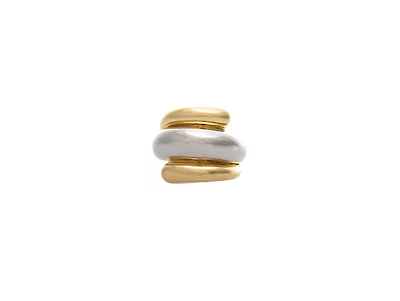 Rivka Friedman Two-Tone Polished Layered Band Ring