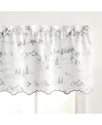 Ellis Curtain Mountain Vista 100% Polyester Rod Pocket Valance 48" x 15"