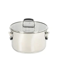 Oster Silverbolt 6 Piece Stackable Space-Saving Dutch Oven Sauce Pan Cookware Set