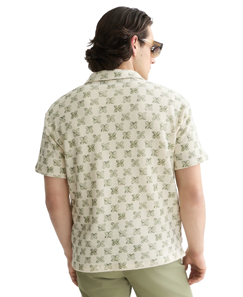 Scotch & Soda Men's Printed Short-Sleeve Polo T-Shirt
