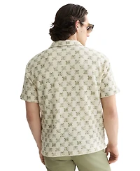 Scotch & Soda Men's Printed Short-Sleeve Polo T-Shirt