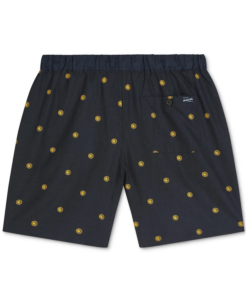 Scotch & Soda Men's Mid Rise Printed Shorts