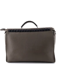 Pre-Owned Fendi Xl Selleria Peekaboo Bag Leather with Studded Detail