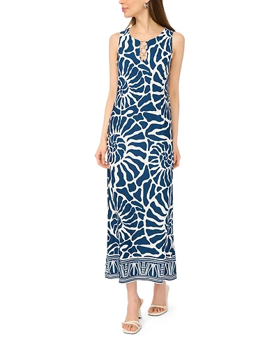 Msk Women's Sleeveless Printed Maxi Dress