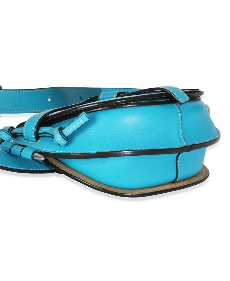 Pre-Owned Loewe Blue Calfskin Mini Gate Belt Bag