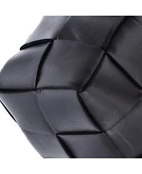 Pre-Owned Bottega Veneta Brick Cassette Shoulder Bag Maxi Intrecciato Leather