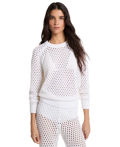 Michael Kors Women's Long-Sleeve Crewneck Sweater