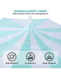 Mondawe 10 ft. Pagoda Patio Umbrella with Crank Lift and Tilt Adjustable