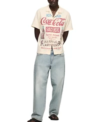 Lucky Brand Men's Short-Sleeve Coca Cola Print Shirt