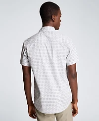 Kenneth Cole Men's Short-Sleeve Slim Fit Shirt