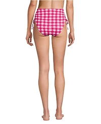Lands' End Women's Pique High Waisted Adjustable Bikini Bottoms