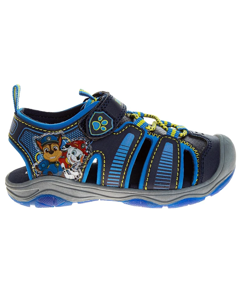 Nickelodeon Big Boys Paw Patrol Hook and Loop Closed Toe Sport Sandals