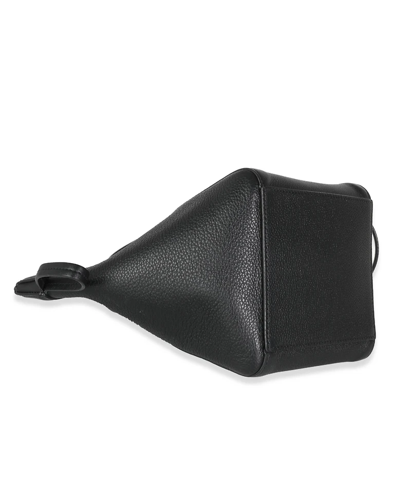 Pre-Owned Fendi Black Vitello Mini Origami Tote