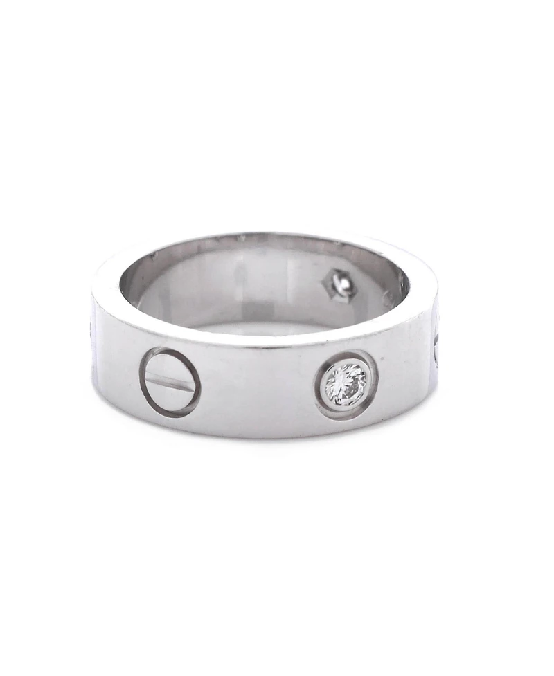 Pre-Owned Cartier Love 3 Diamonds Band Ring
