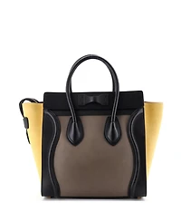 Pre-Owned Celine Micro Tricolor Luggage Bag Leather