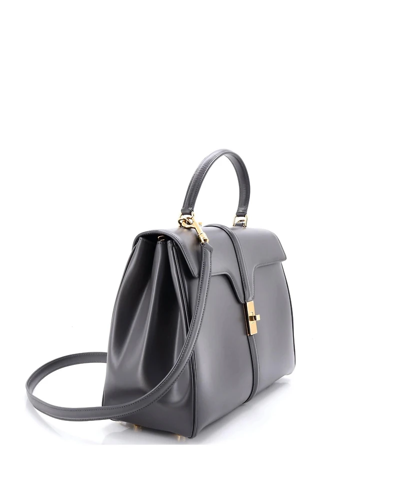 Pre-Owned Celine Medium 16 Top Handle Bag Smooth Calfskin