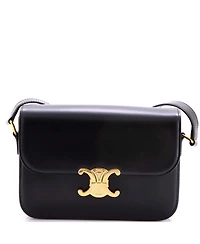 Pre-Owned Celine Medium Triomphe Shoulder Bag Smooth Calfskin