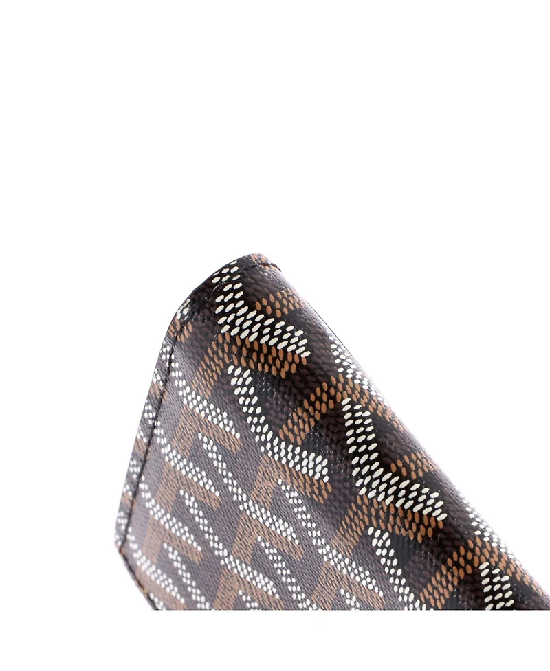 Pre-Owned Goyard Varenne Continental Wallet with Strap Coated Canvas