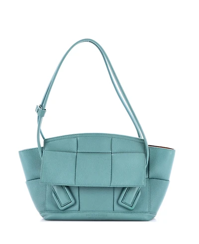 Pre-Owned Bottega Veneta Small Arco Bag Maxi Intrecciato Leather