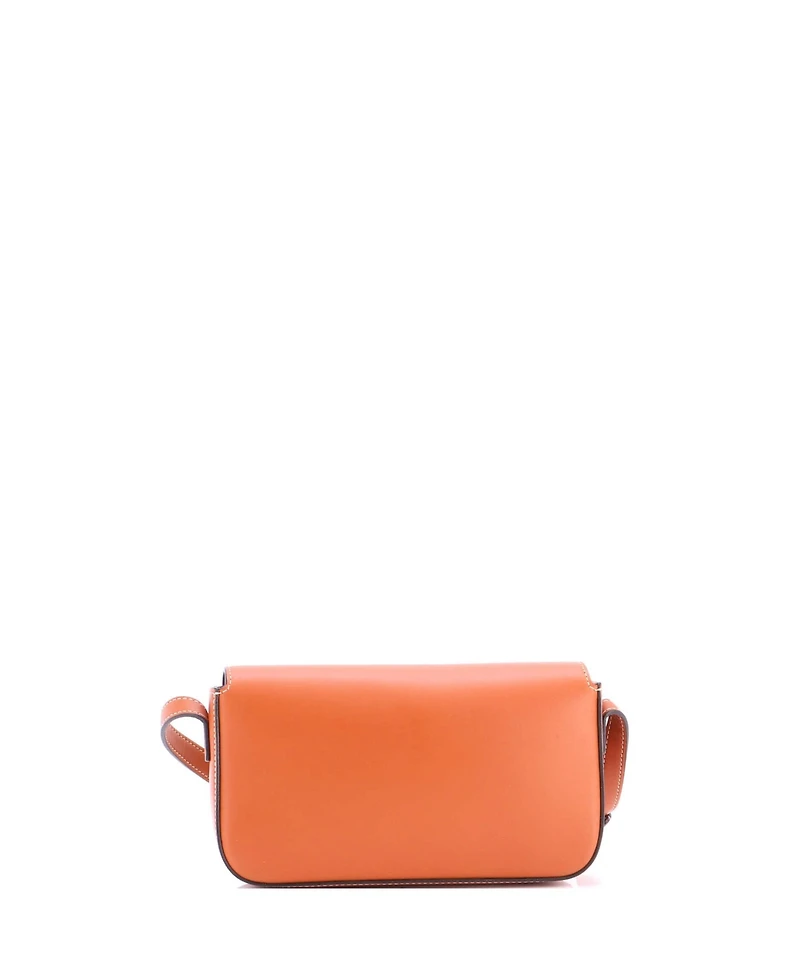 Pre-Owned Celine Triomphe East-West Shoulder Bag Smooth Calfskin